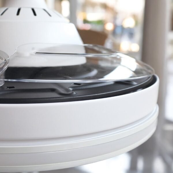Ventilador techo Oliveri con luz CCT regulable y mando Ø107 3 aspas retráctiles DC Blanco - Imagen 8