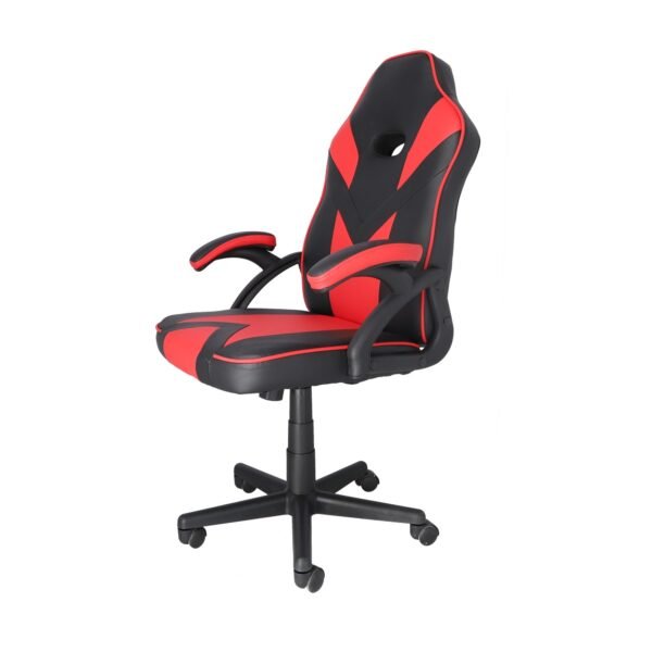 WELL HOME  Silla oficina Tipo Gaming Ergonómica Universal roja con reposabrazos y Regulable en altura - Imagen 3