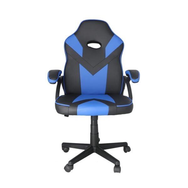 WELL HOME  Silla oficina Tipo Gaming Ergonómica Universal azul con reposabrazos y Regulable en altura - Imagen 3